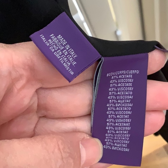 Ralph Lauren Collection (Purple Label) Black Cocktail Dress - Picture 8 of 9